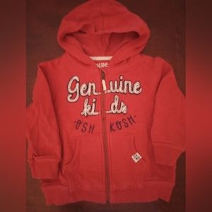 🧢🎣🫧 Dark Rusty Orange Oshkosh Hoodie